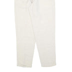 TIMBERLAND Womens Linen White Relaxed Straight Trousers W26 L28 Casual Comfort