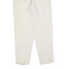 TIMBERLAND Womens Linen White Relaxed Straight Trousers W26 L28 Casual Comfort