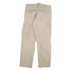 CARHARTT Mens Cotton Blend Beige Relaxed Straight Trousers W34 L32 Cargo