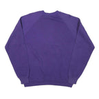 GOPHER Womens Purple & Blue Heart Graphic Crew Neck XL Cotton Blend Sweatshirt