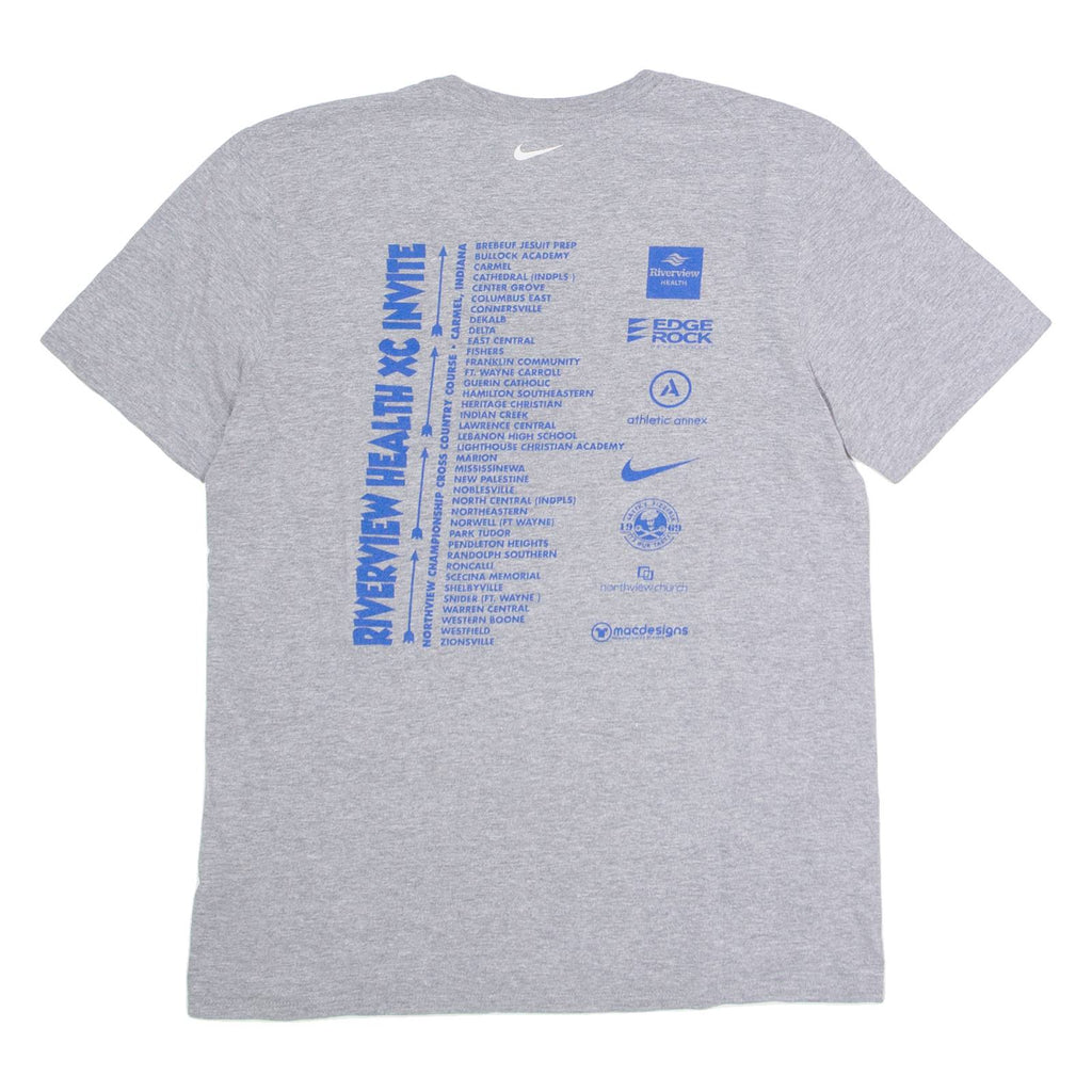 NIKE Riverview Health XC Invite Mens T-Shirt Grey USA Crew Neck M