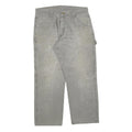 DICKIES Mens Relaxed Fit Grey Cotton Blend Denim Jeans W34 L30 Workwear Casual