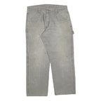 DICKIES Mens Relaxed Fit Grey Cotton Blend Denim Jeans W34 L30 Workwear Casual