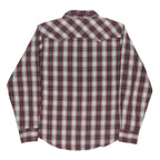 WRANGLER Mens Red Black & White Plaid Shirt XL Cotton Blend Western Style