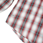 WRANGLER Mens Red Black & White Plaid Shirt XL Cotton Blend Western Style