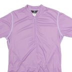CANARI Womens Purple Cycling Jersey M Short Sleeve 1/4 Zip Lightweight