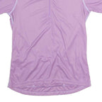 CANARI Womens Purple Cycling Jersey M Short Sleeve 1/4 Zip Lightweight