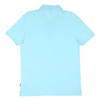 BOSS Mens Blue Short Sleeve Polo Shirt Regular Fit Cotton Blend M Casual Smart