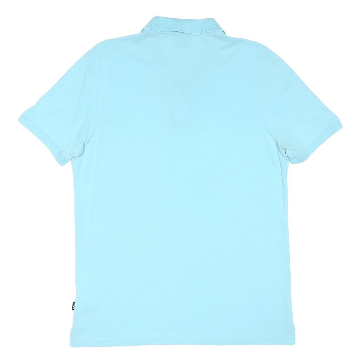 BOSS Mens Blue Short Sleeve Polo Shirt Regular Fit Cotton Blend M Casual Smart