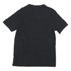 CHAMPION Mens Black Graphic T-Shirt M Short Sleeve Crew Neck Logo Print