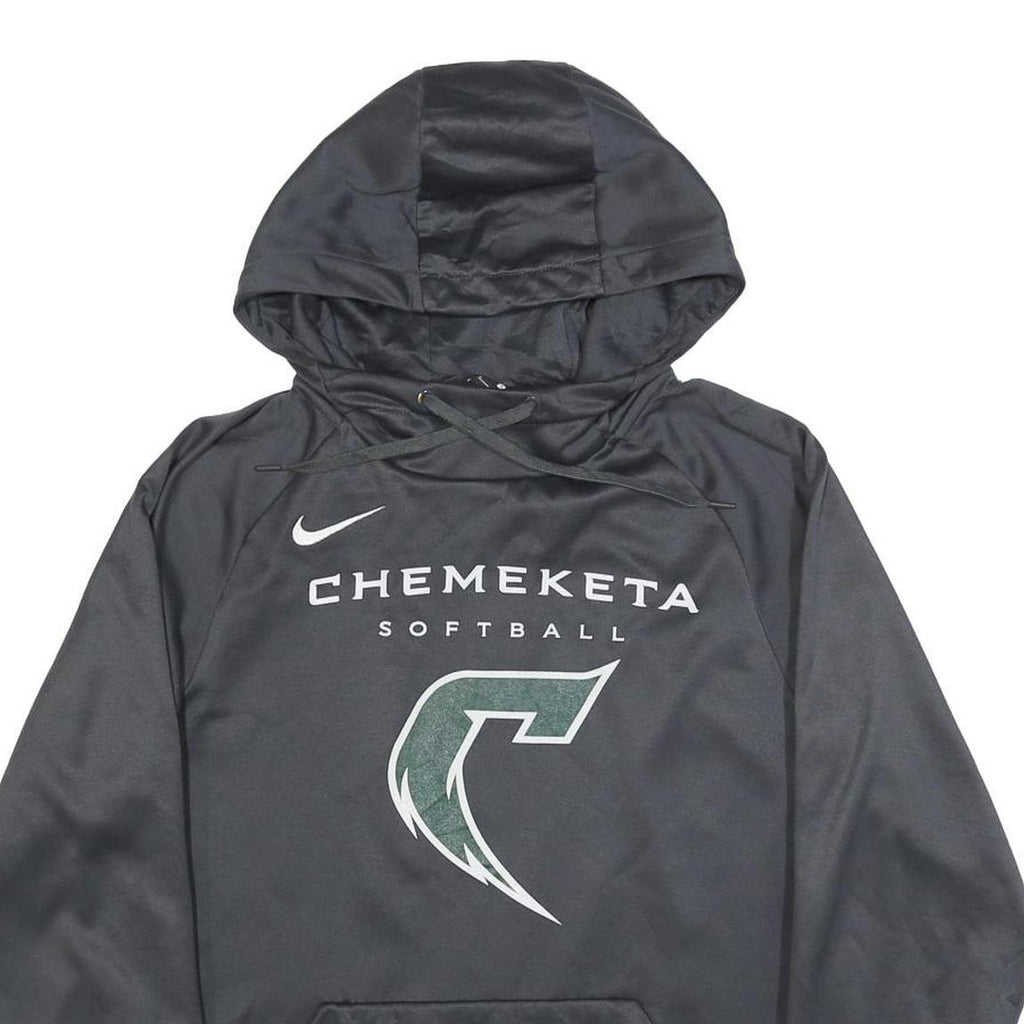 NIKE Mens Black Chemeketa Softball Pullover Hoodie S Sports Sweatshirt