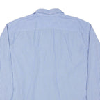 TOMMY HILFIGER Mens Blue & White Striped Shirt 2XL Regular Fit Classic