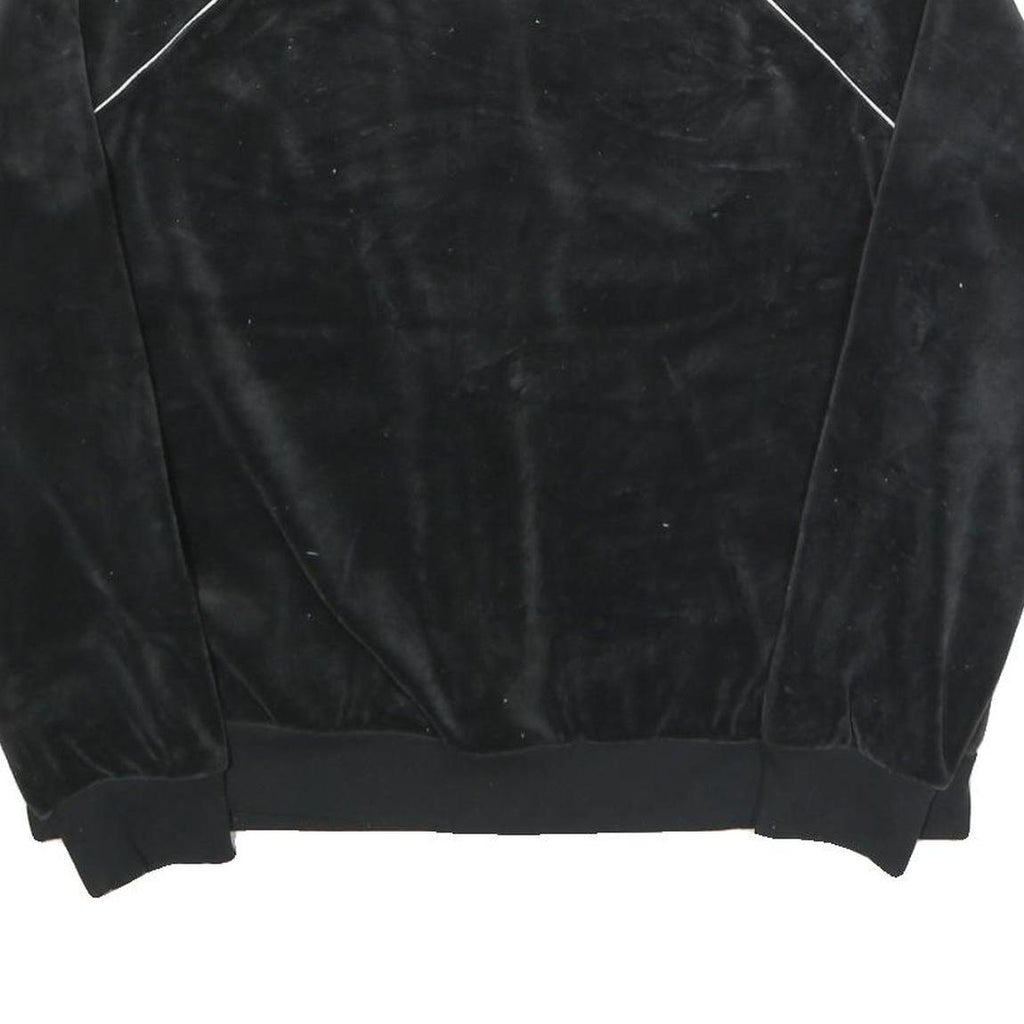 NIKE Womens Black Zip Up Track Jacket XL Polyester Blend Plain Sportswear