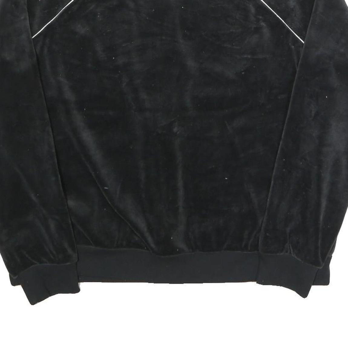 NIKE Womens Black Zip Up Track Jacket XL Polyester Blend Plain Sportswear