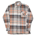 MARRAKECH Mens Shirt Orange Check Long Sleeve L