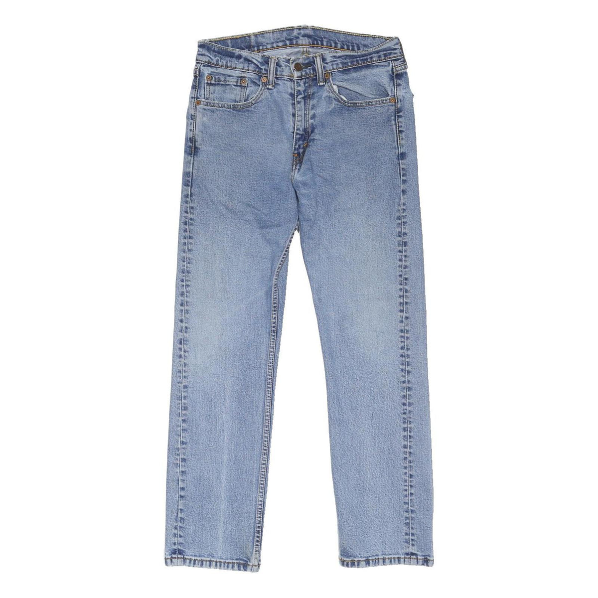 LEVI'S 505 Mens Jeans Blue Regular Straight Denim Medium W29 L29 Classic Cotton