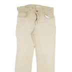 CARHARTT Mens Cotton Blend Beige Relaxed Fit Straight Leg Trousers W32 L29