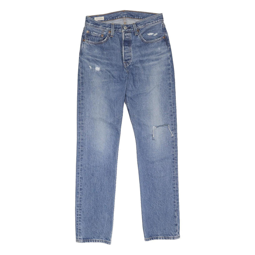 LEVI'S 501 BIG E Womens Jeans Blue Regular Straight Denim Medium W28 L32
