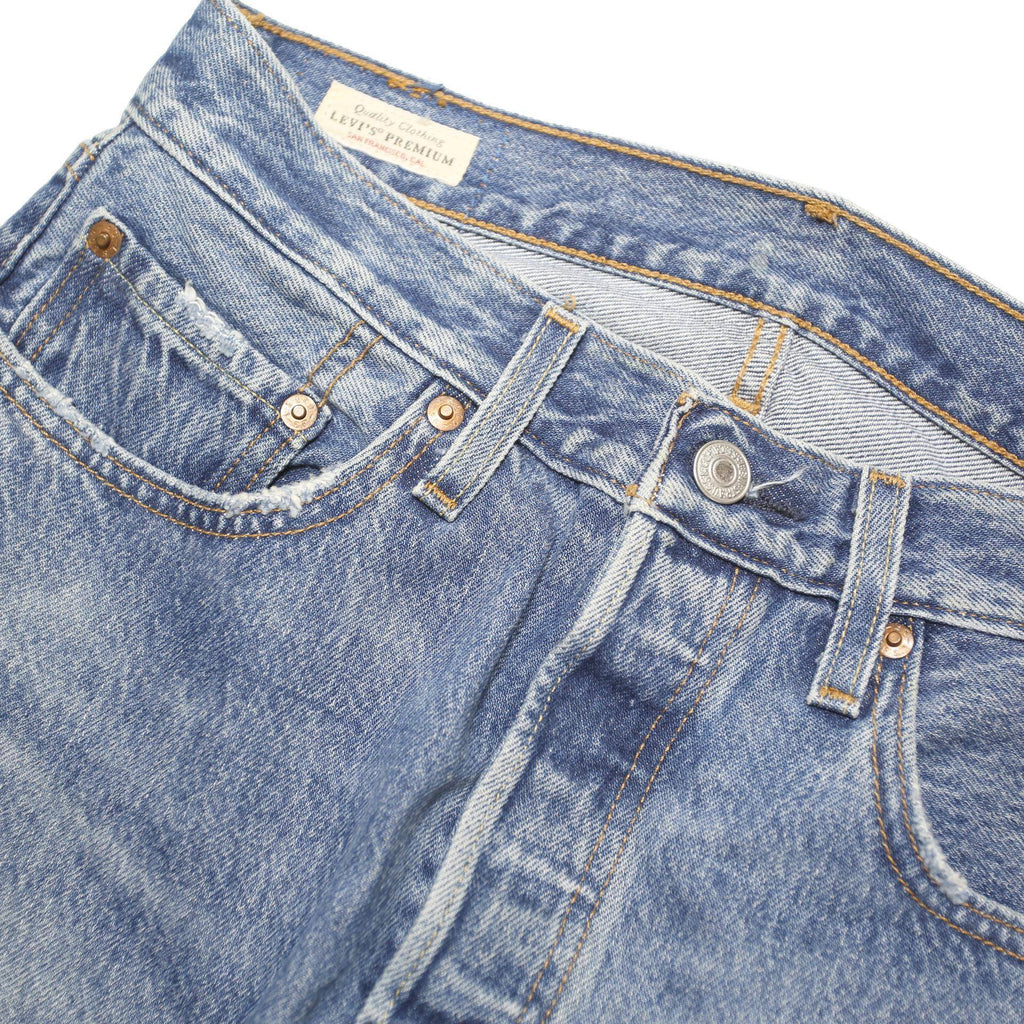 LEVI'S 501 BIG E Womens Jeans Blue Regular Straight Denim Medium W28 L32