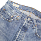 LEVI'S 501 BIG E Womens Jeans Blue Regular Straight Denim Medium W28 L32