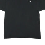 CHAMPION Mens Black Classic T-Shirt L Short Sleeve Crew Neck Cotton Blend