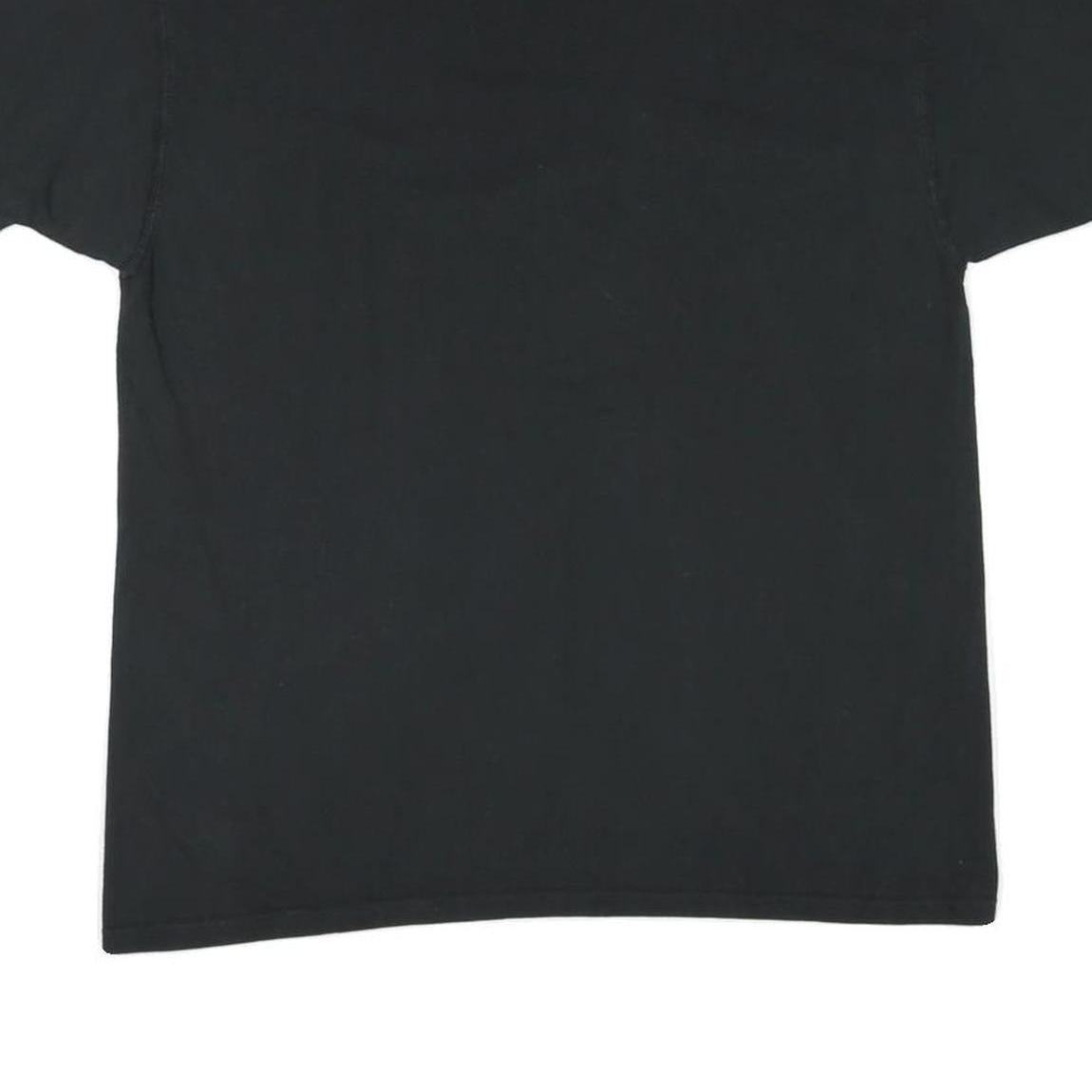 CHAMPION Mens Black Classic T-Shirt L Short Sleeve Crew Neck Cotton Blend