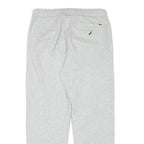 NAUTICA Mens Joggers Grey M W32 L30 Slim Straight Leg Cotton Blend Drawstring