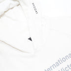 NIKE Mens White Cotton Blend Hoodie L Printed Logo Pullover Sweatshirt
