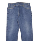 LEVI'S 505 Mens Jeans Blue Regular Straight Denim Medium W36 L30 Classic Zip