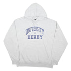 COTTON RIDGE Mens Grey University Of Derby Pullover Hoodie XL