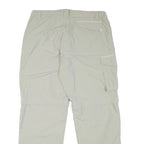SALEWA Mens Polyester Blend Light Grey Relaxed Cargo Trousers W34 L28 Outdoor