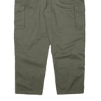 BLUE RIVER Mens Cotton Blend Green Regular Straight Trousers W40 L29 Casual