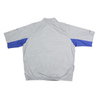 ADIDAS Mens Blue & Grey Outdoor Jacket XL Polyester Zip Plain Sportswear