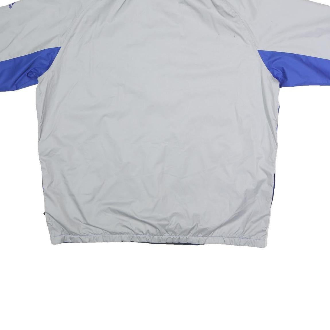 ADIDAS Mens Blue & Grey Outdoor Jacket XL Polyester Zip Plain Sportswear