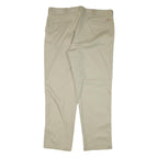 DICKIES Mens Regular Fit Beige Cotton Blend Regular Leg Trousers W41 L31
