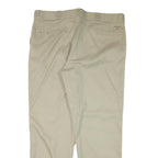 DICKIES Mens Regular Fit Beige Cotton Blend Regular Leg Trousers W41 L31
