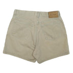 CALVIN KLEIN JEANS Womens Shorts Beige Casual Plain UK 12 W32 Summer Cotton