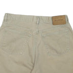 CALVIN KLEIN JEANS Womens Shorts Beige Casual Plain UK 12 W32 Summer Cotton