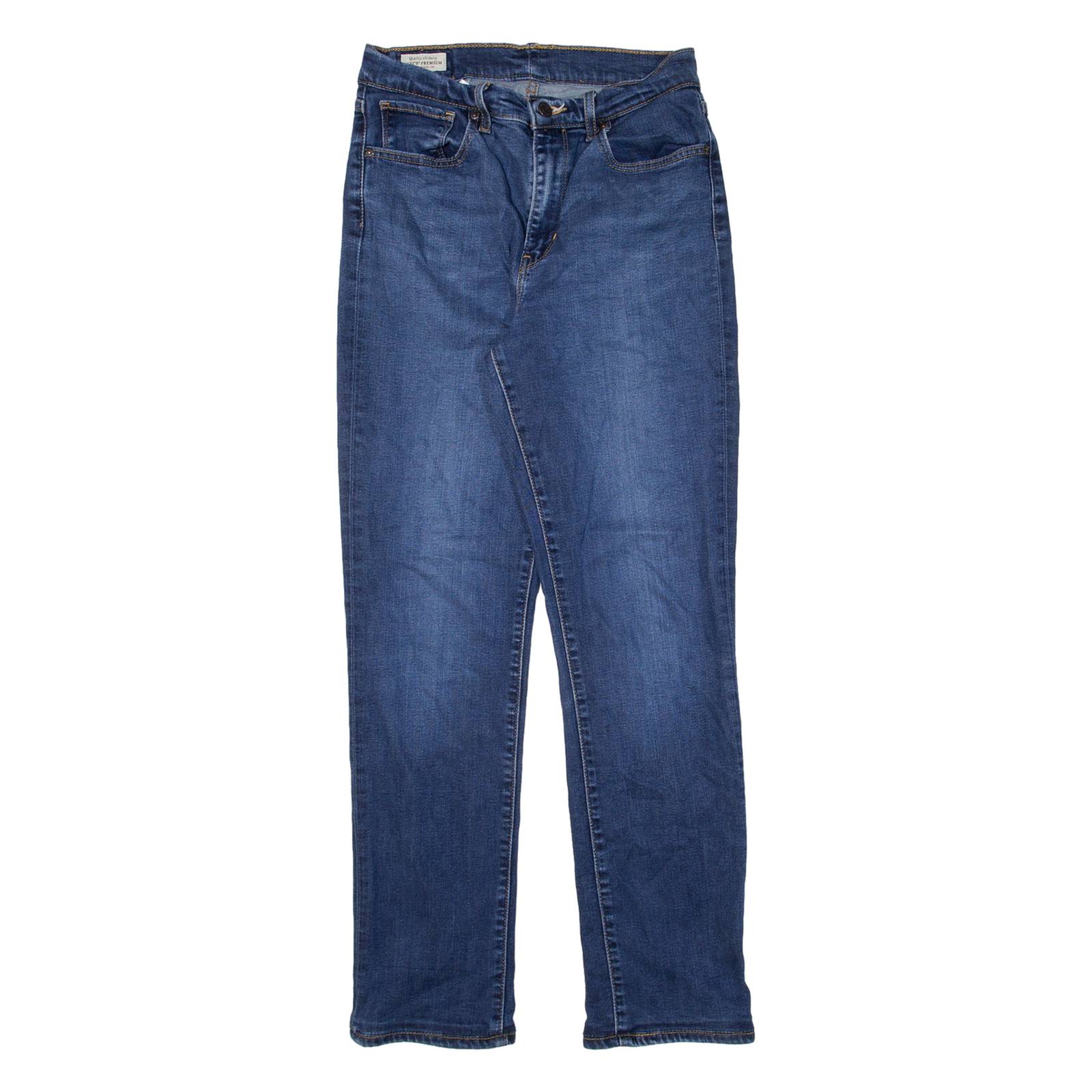 LEVI'S BIG E Womens Jeans Blue Slim Straight W26 L28