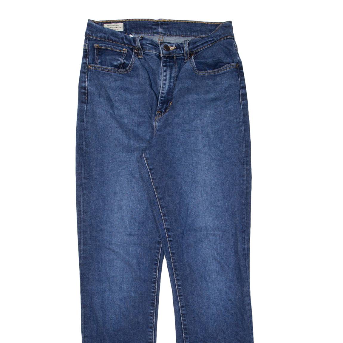 LEVI'S BIG E Womens Jeans Blue Slim Straight W26 L28
