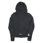 ADIDAS Womens Black Zip Hooded Hoodie S Cotton Blend Sportswear