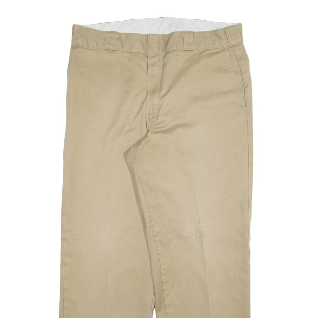 DICKIES Mens Trousers Beige Relaxed Straight W34 L29