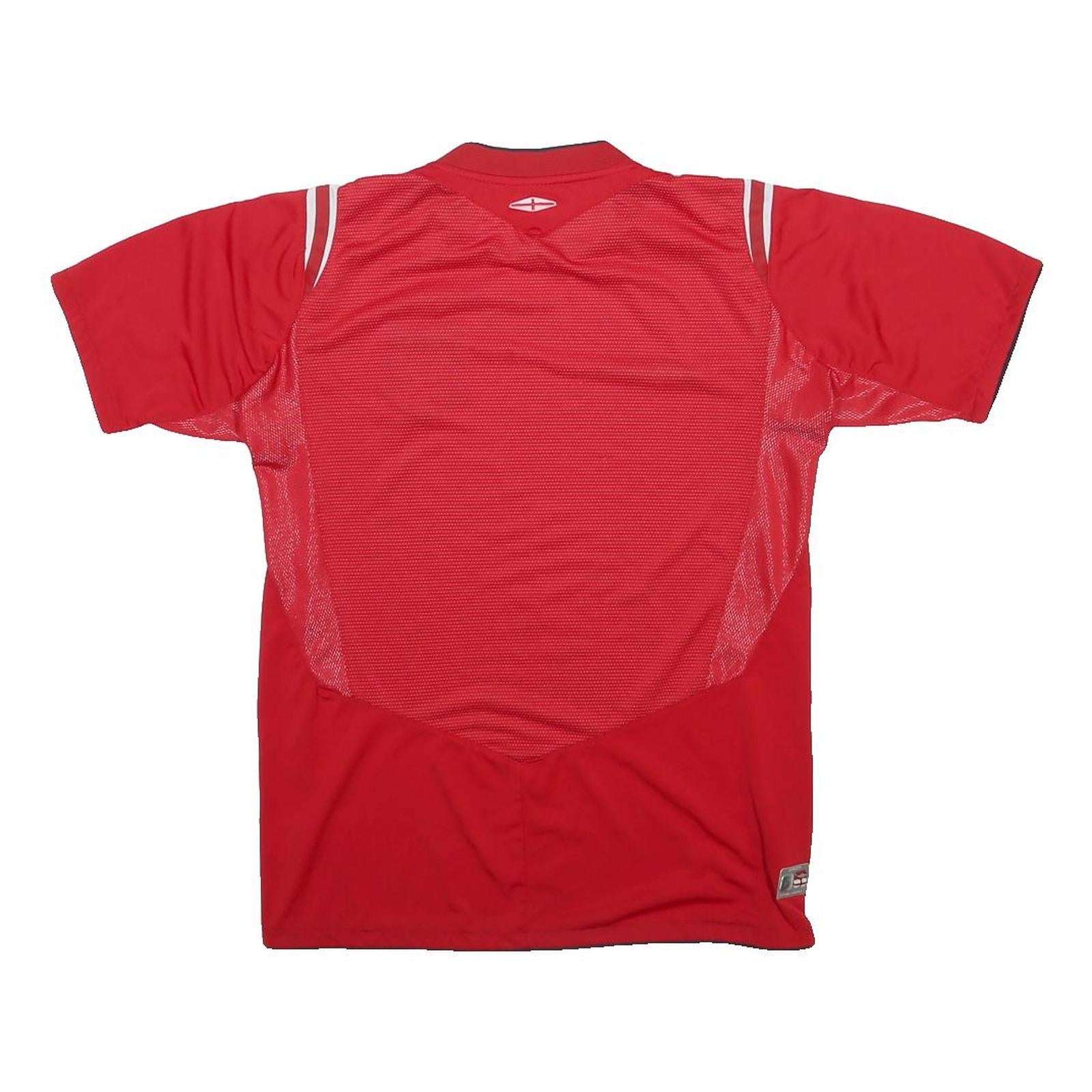 UMBRO Mens Red England Football Shirt S Short Sleeve Crew Neck Sports