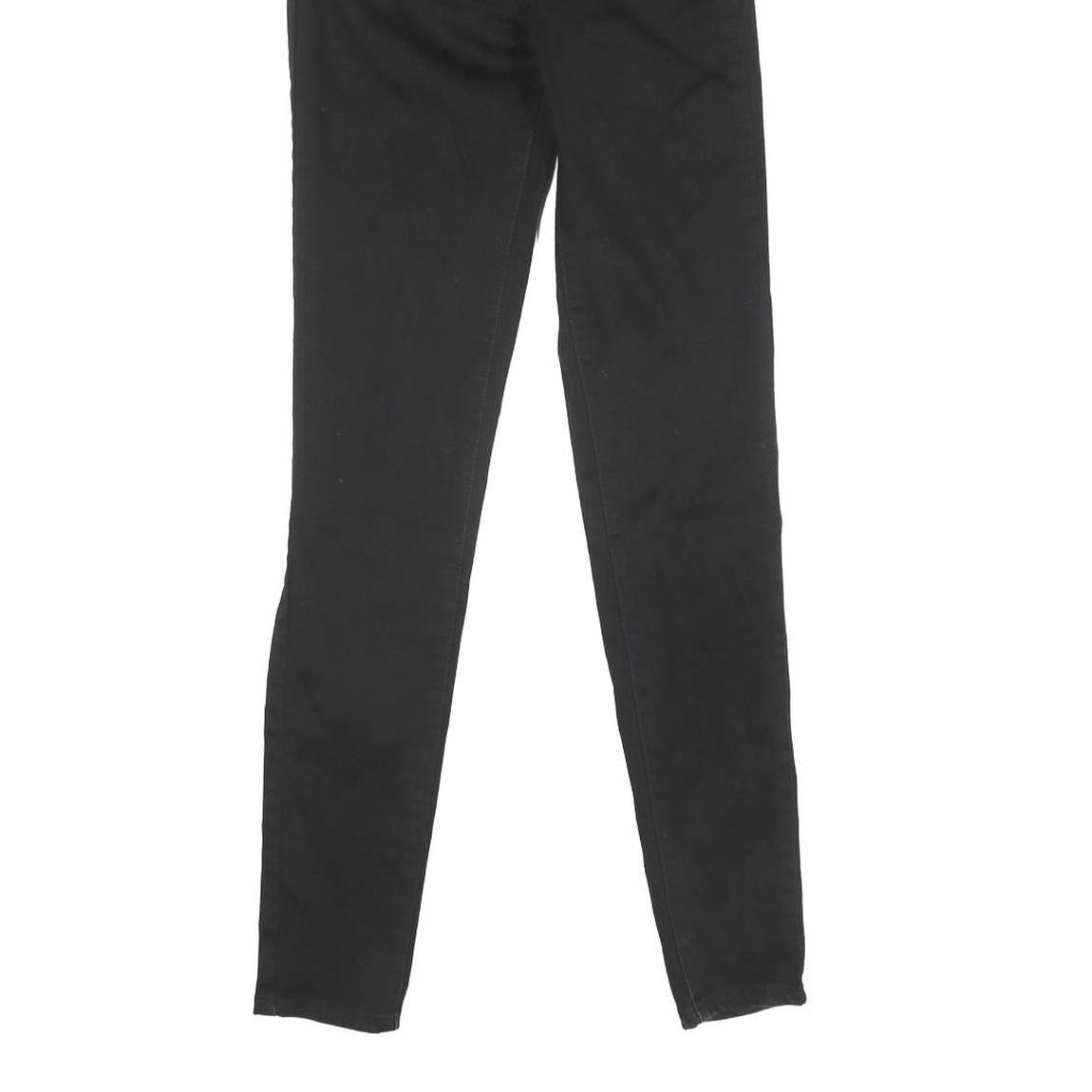 LEVI'S Womens Black Slim Skinny Denim Jeans W25 L29 Stretch Cotton Blend Zip