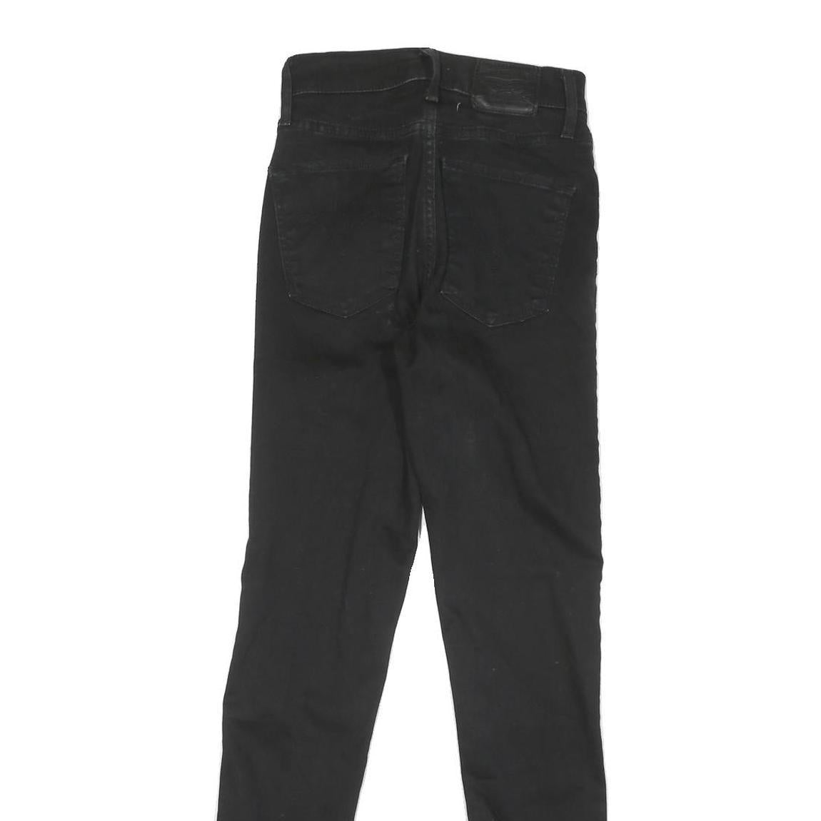 LEVI'S Womens Black Slim Skinny Denim Jeans W25 L29 Stretch Cotton Blend Zip