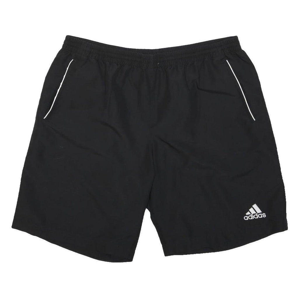 ADIDAS Mens Black Casual Shorts XL W36 Sports Logo Polyester