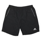 ADIDAS Mens Black Casual Shorts XL W36 Sports Logo Polyester