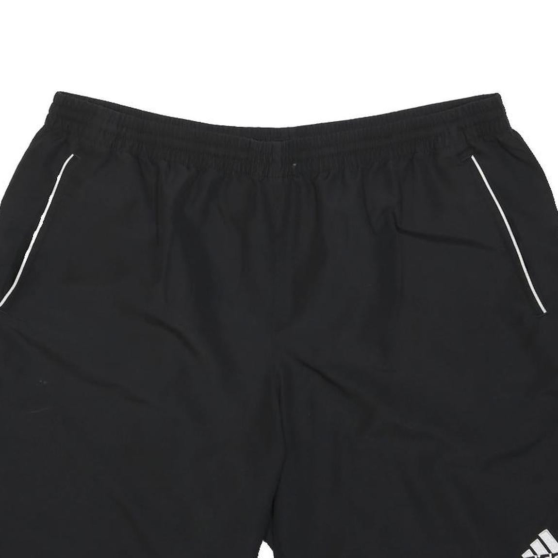 ADIDAS Mens Black Casual Shorts XL W36 Sports Logo Polyester