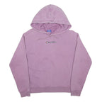 CHAMPION Womens Lilac Hoodie S Cotton Blend Pullover Logo Sweatshirt