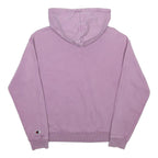 CHAMPION Womens Lilac Hoodie S Cotton Blend Pullover Logo Sweatshirt